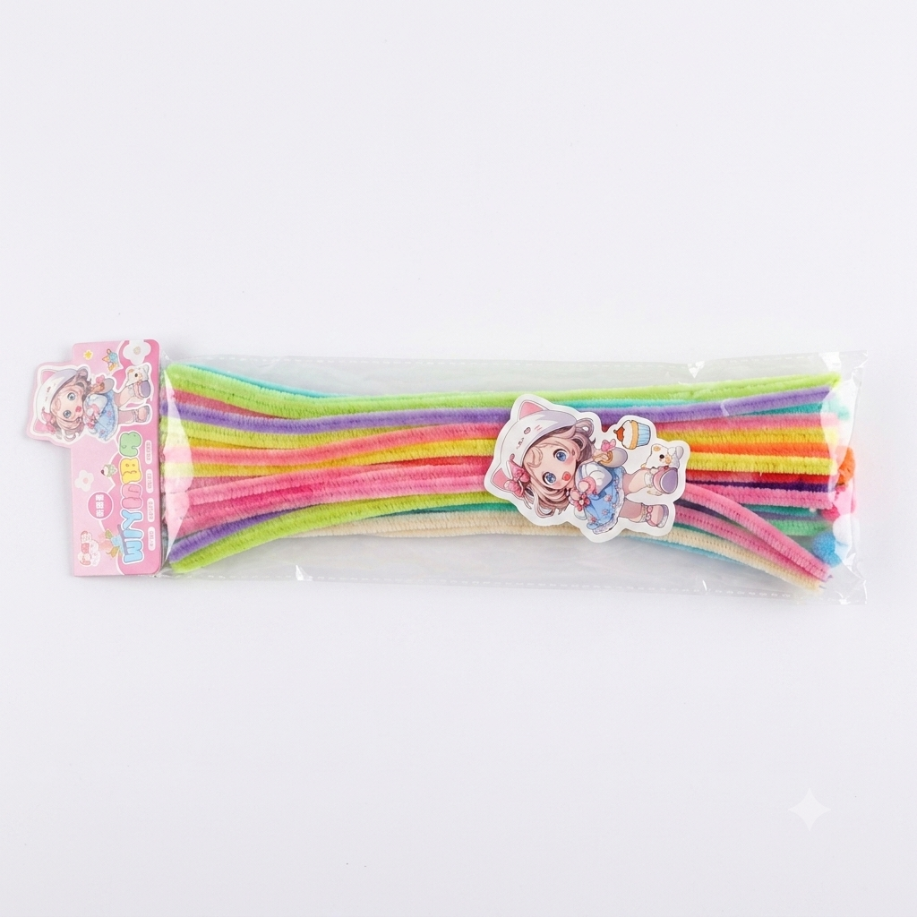 Set de Limpiapipas para Manualidades DIY – (Con Pompones) - PRECIO X MAYOR DE 3 UNID