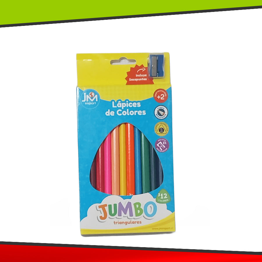 Lapices de Colores Jumbo Triangulares