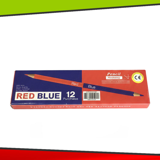 Lapiz Bicolor Azul/Rojo
