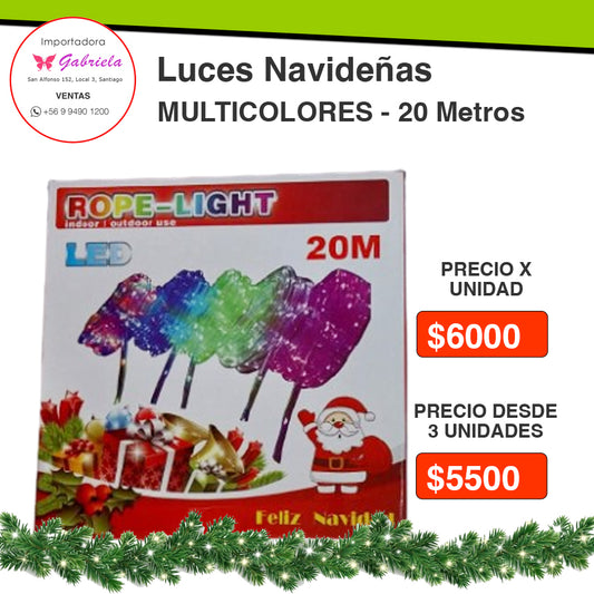 Luces Multi Color de 20 Metros