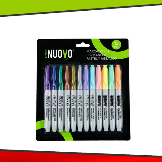 Plumón Permanente Pastel y Metálico