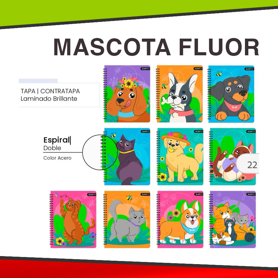 Cuaderno Universitario Doble Espiral - 100 Hojas Tapa Dura