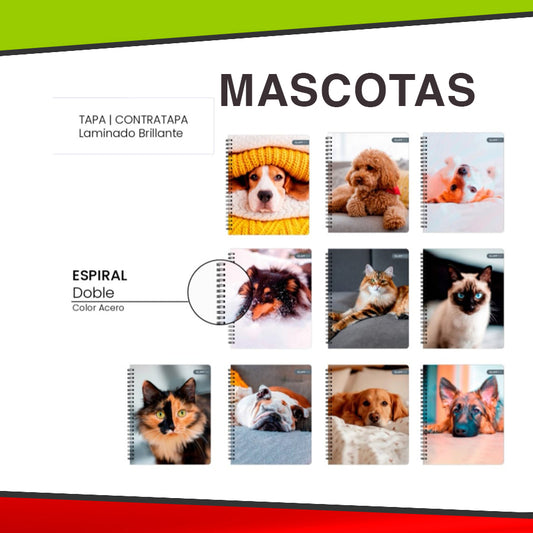 Cuaderno Universitario Doble Espiral - 100 Hojas Tapa Dura