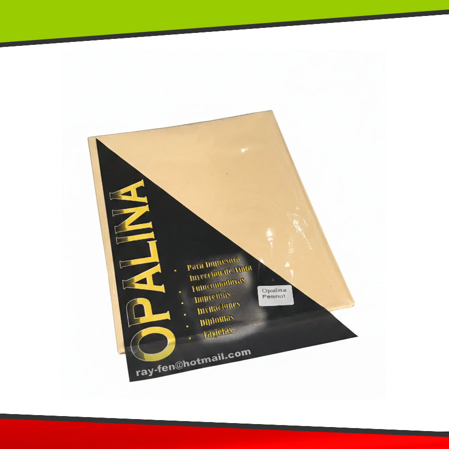 Opalina Tamańo Carta 25 Unidades - Ver Colores Disponibles