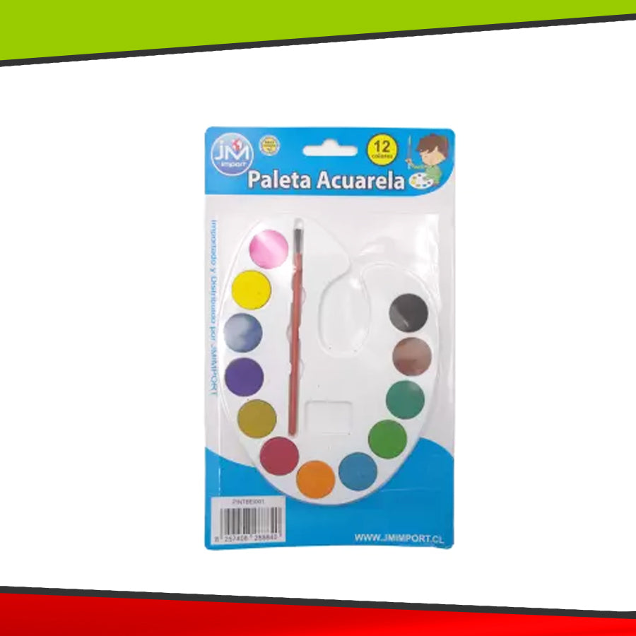Paleta Acuarela - 12 colores