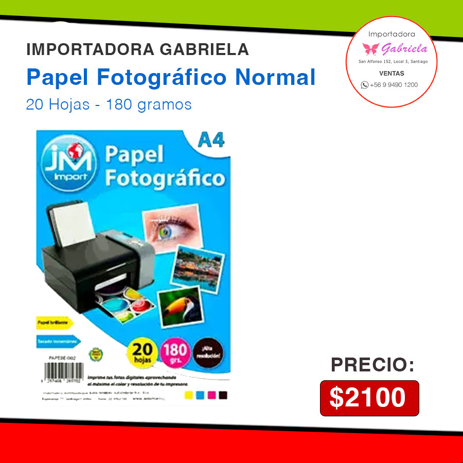 Papel Fotográfico Normal