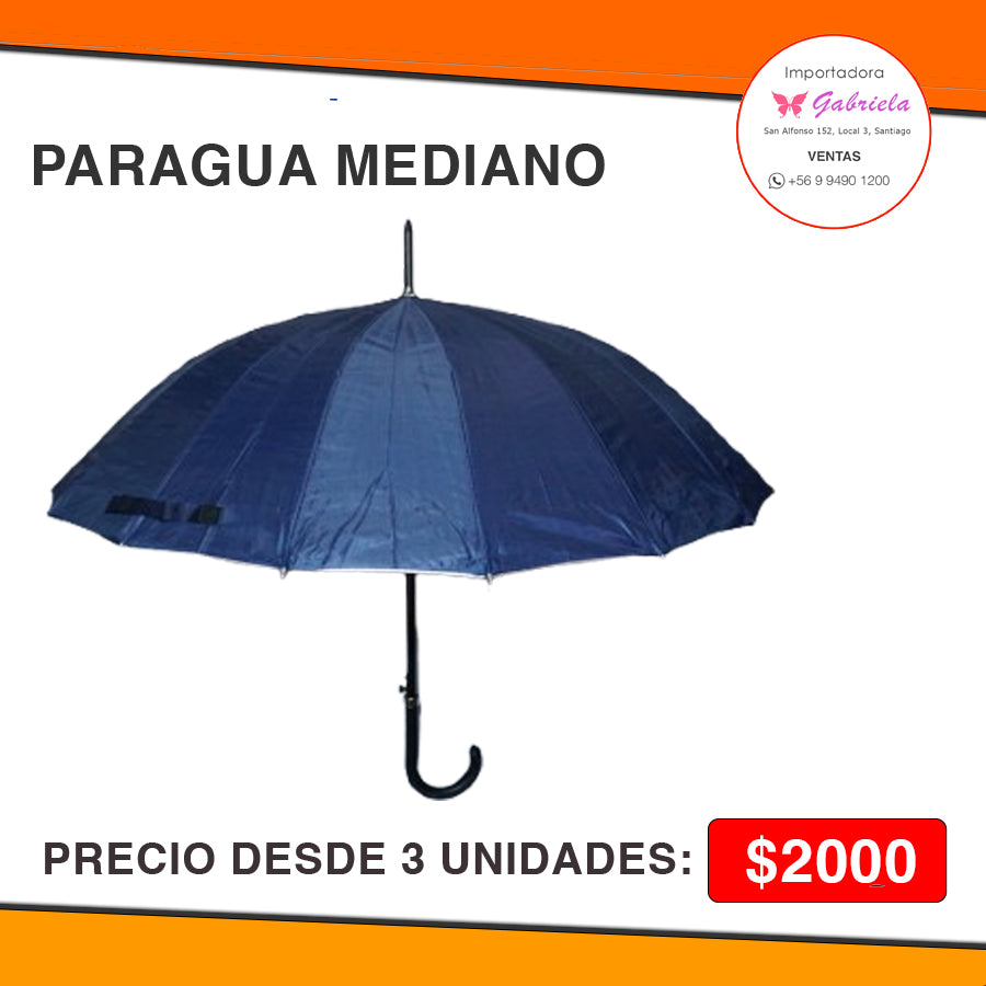 PARAGUA MEDIANO - PRECIO DESDE 3 UNIDADES COLORES SURTIDOS