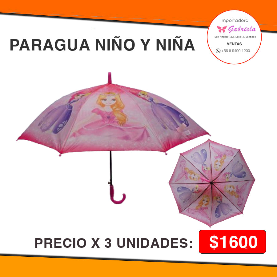 PARAGUA PARA NIN1O Y NIIŃA DESDE 3 UNIDADES