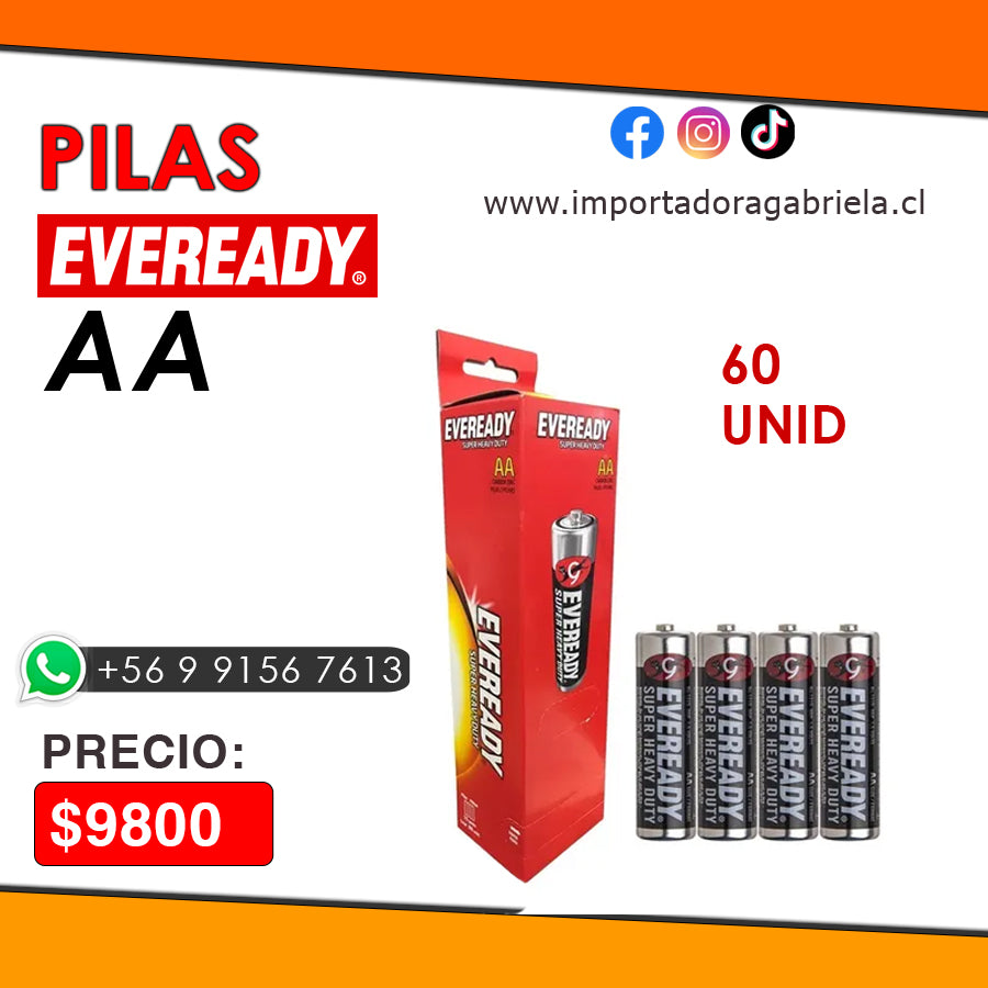 Pilas Doble AA - Eveready