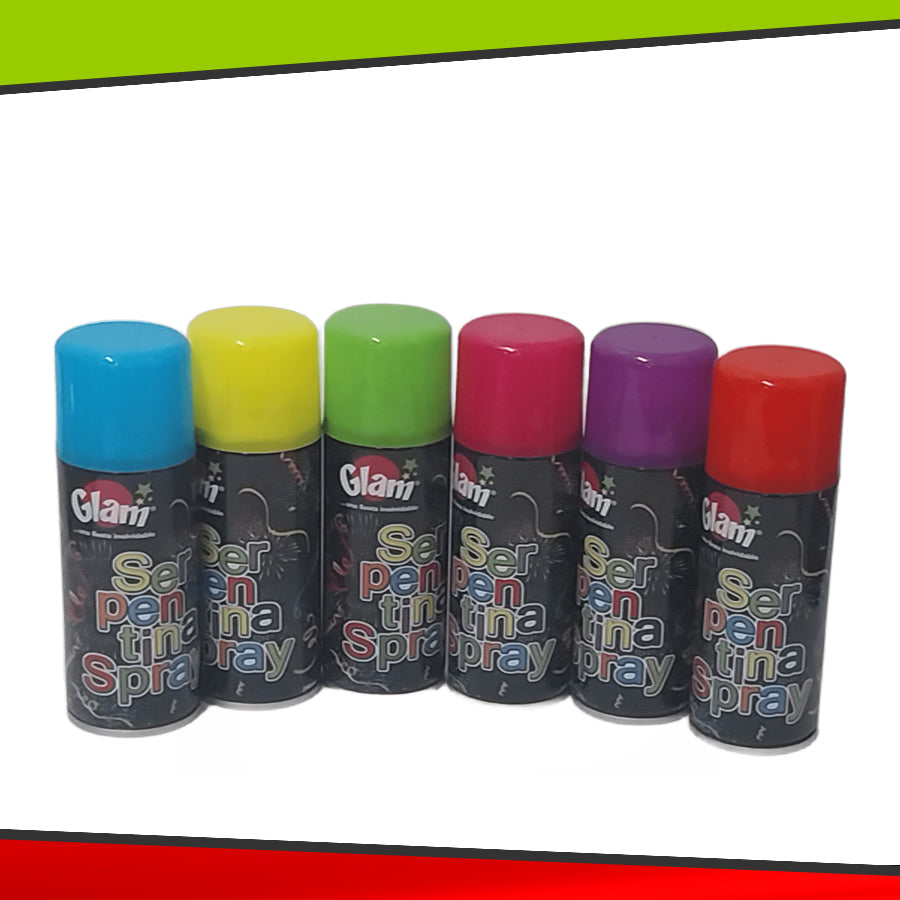 Serpentina en Spray - Caja de 48 Unidades
