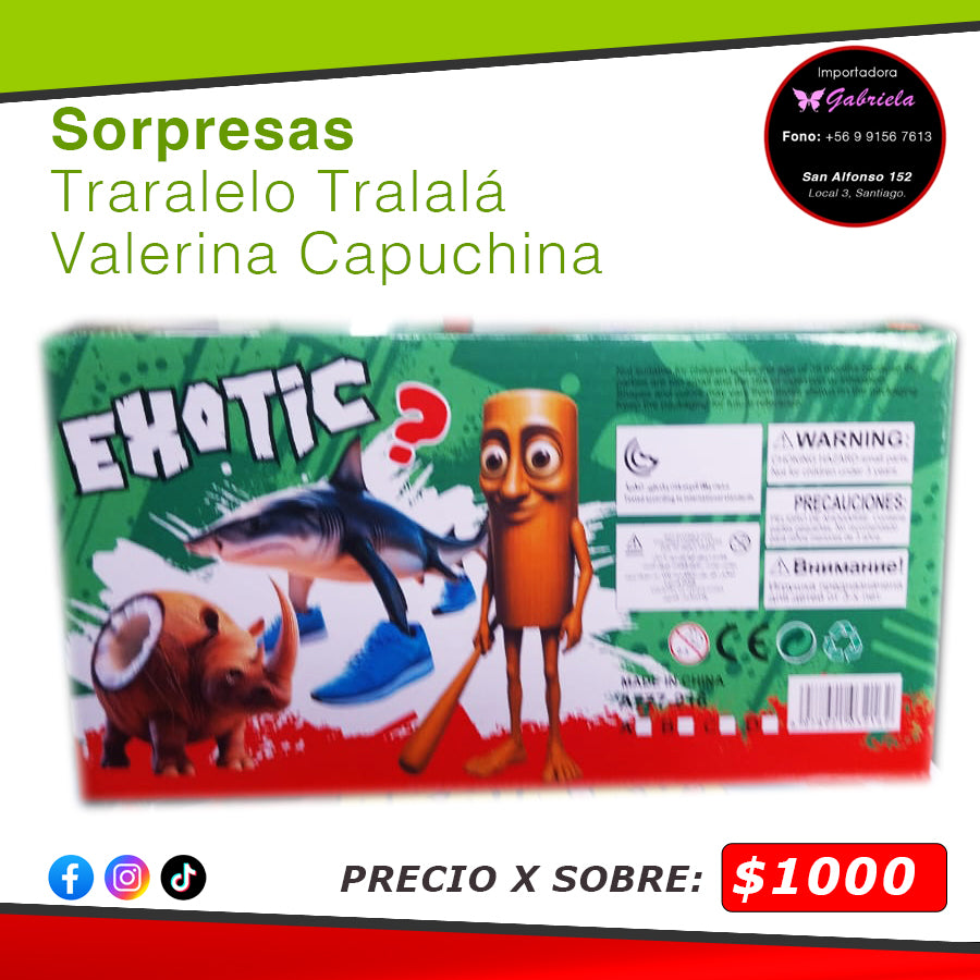 Sorpresas Traralelo Tralalá - Valerina Capuchina