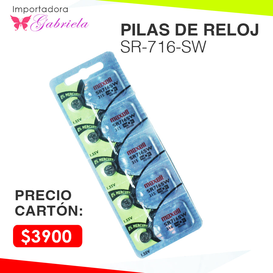 PILAS PARA RELOJ SR-716-SW
