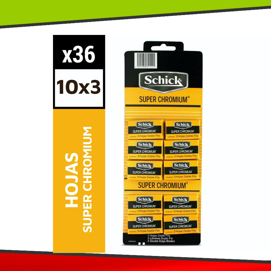 Hojas de Afeitar Súper Chromium