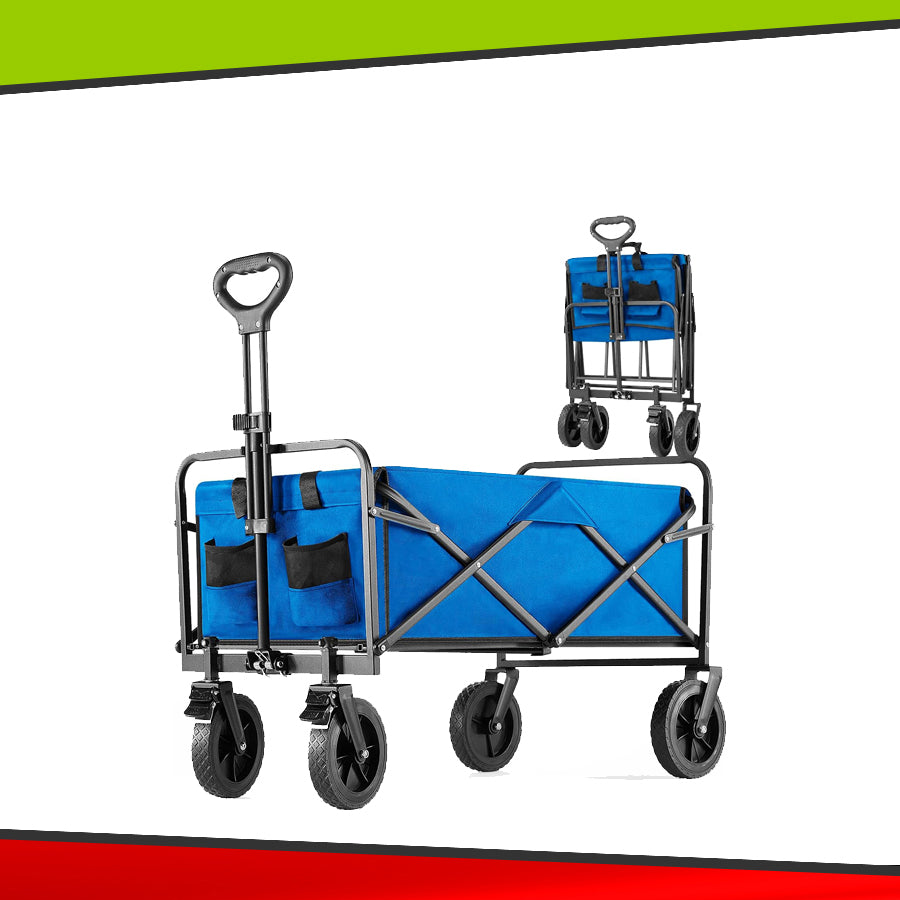 Carrito Multiuso (Celeste y Negro) Foto Referencial