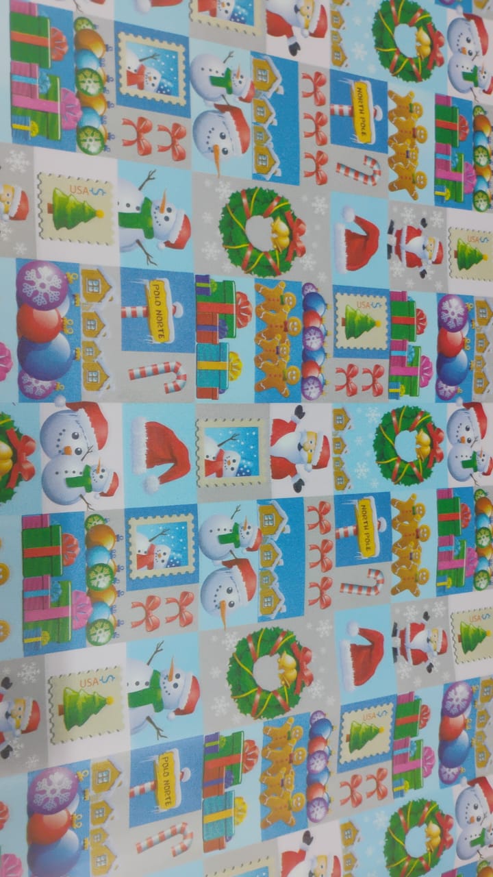 Papel de Regalo Navidad - Rollo de 100 unidades - 10 diseńos - papel tradicional