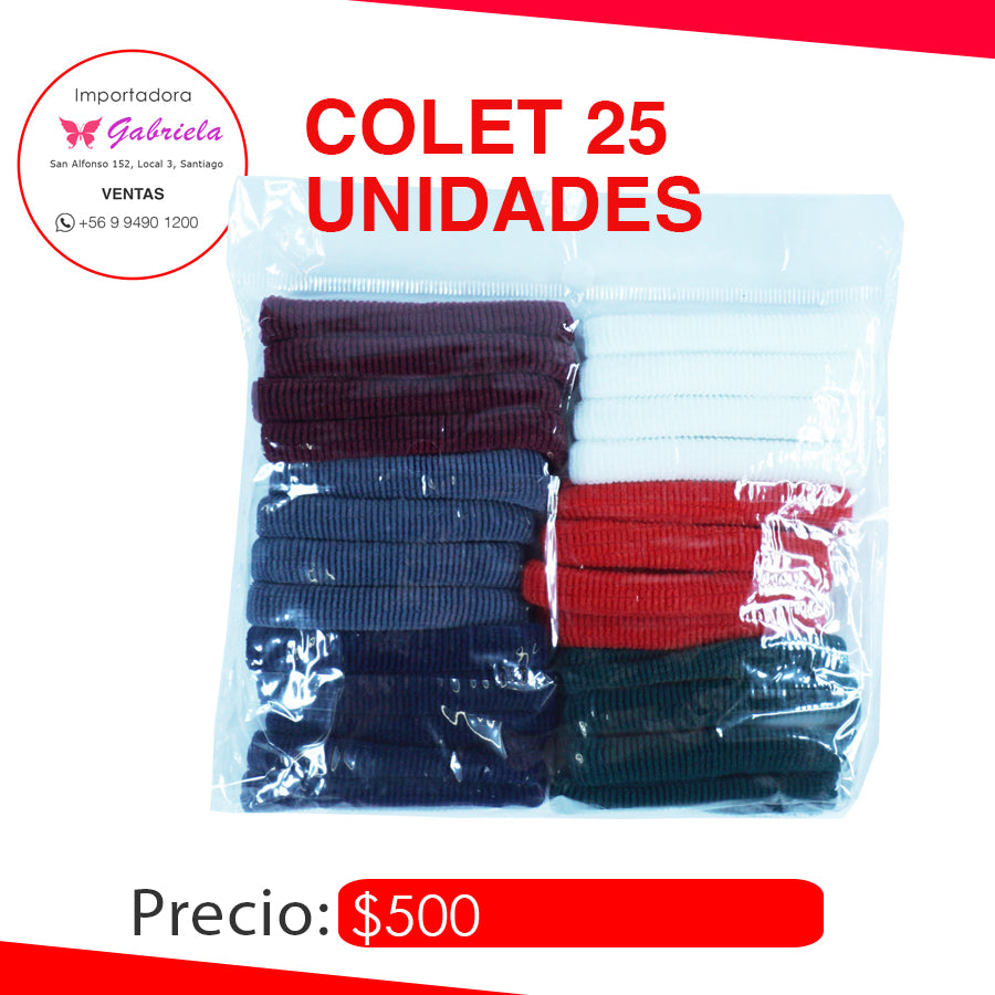 Colet 25 unidades