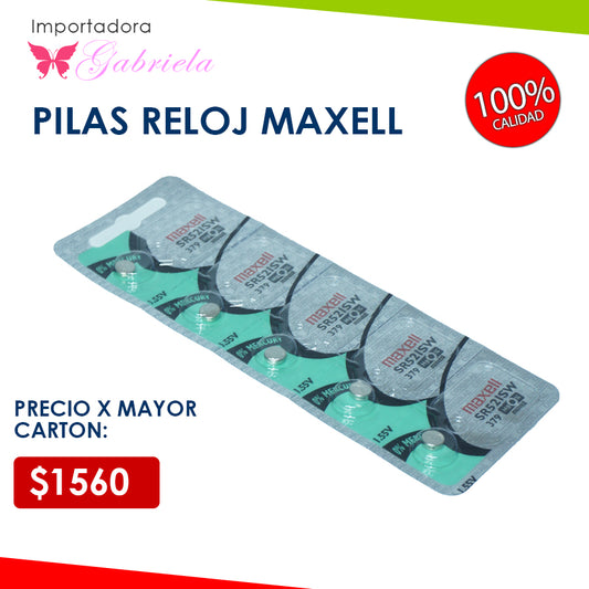 PILAS PARA RELOJ MAXELL 521