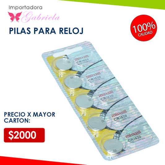 PILAS PARA RELOJ MAXELL 1620