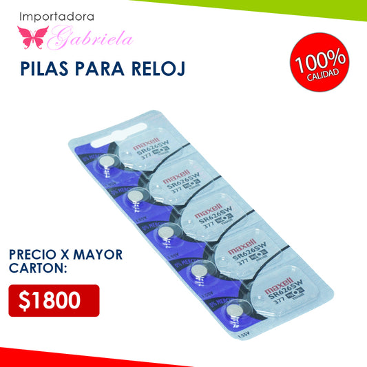 PILAS PARA RELOJ MAXELL SR-626